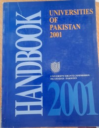 Handbook : University of Pakistan 2001