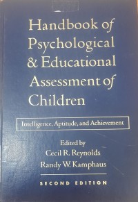 Handbook of Psychology and Educational Assessment of child