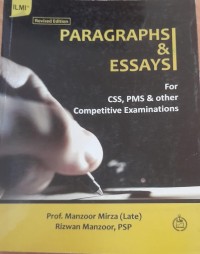 Image of Paragraphs & Essays for CSS, PMS &Other Competitive examination